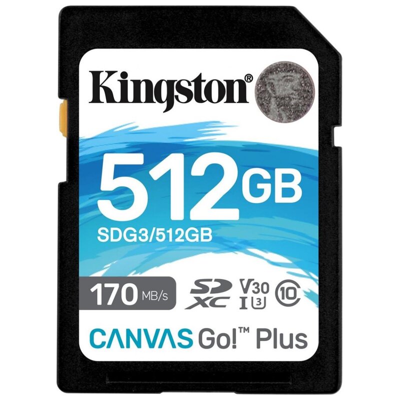 Karta pamięci KINGSTON Canvas Go! Plus SDXC 512GB