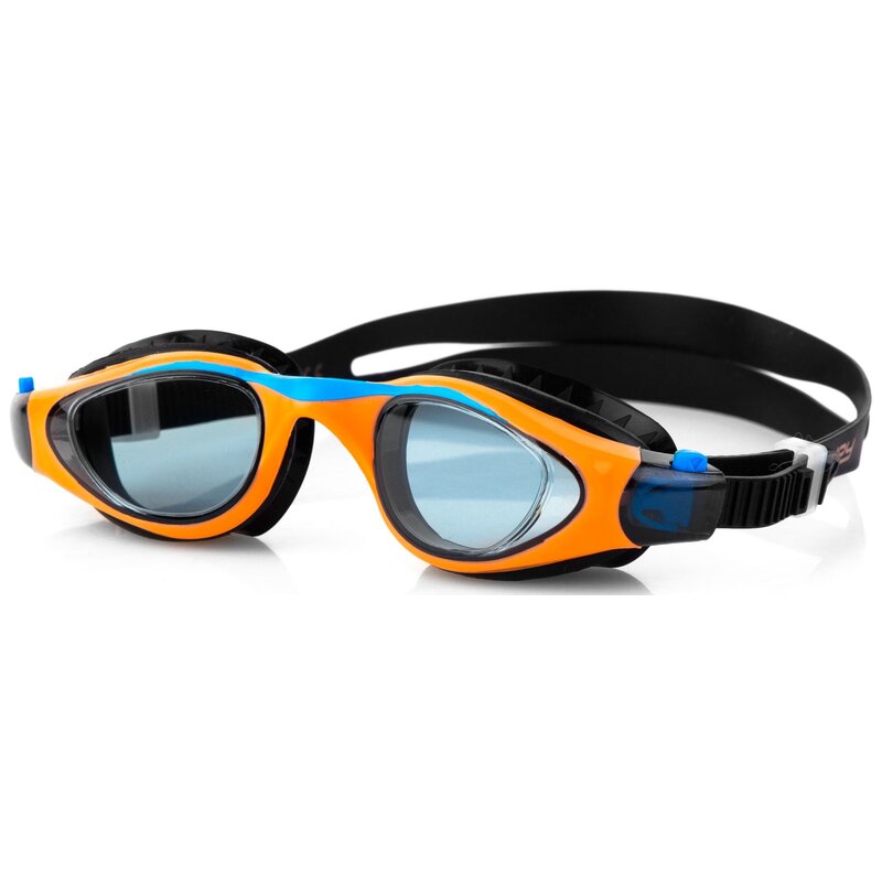 Okulary pływackie SPOKEY Taxo Pomarańczowo-niebieski filtr UV