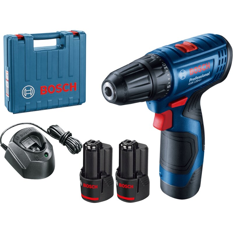 Wiertarko-wkrętarka BOSCH Professional GSR 120-LI 06019G8000 zestaw akumulatorów
