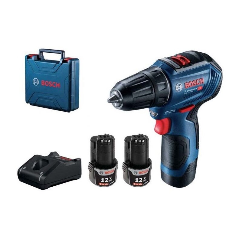 Wiertarko-wkrętarka BOSCH Professional GSR 12V-30 06019G9000 zestaw akumulatorów