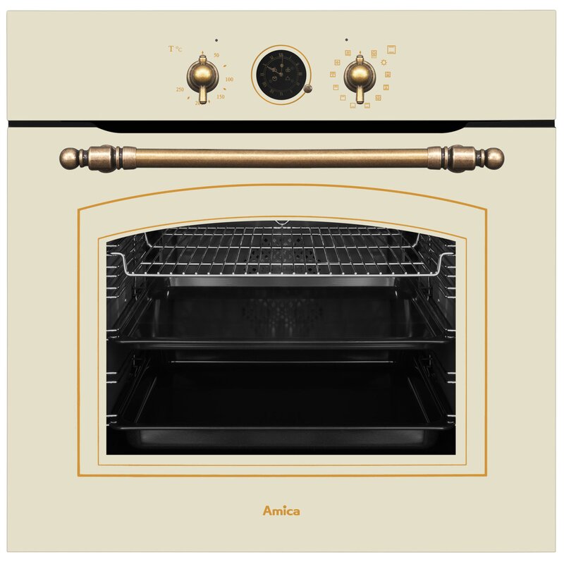 Amica ED17319W Retro Termoobieg Kość słoniowa