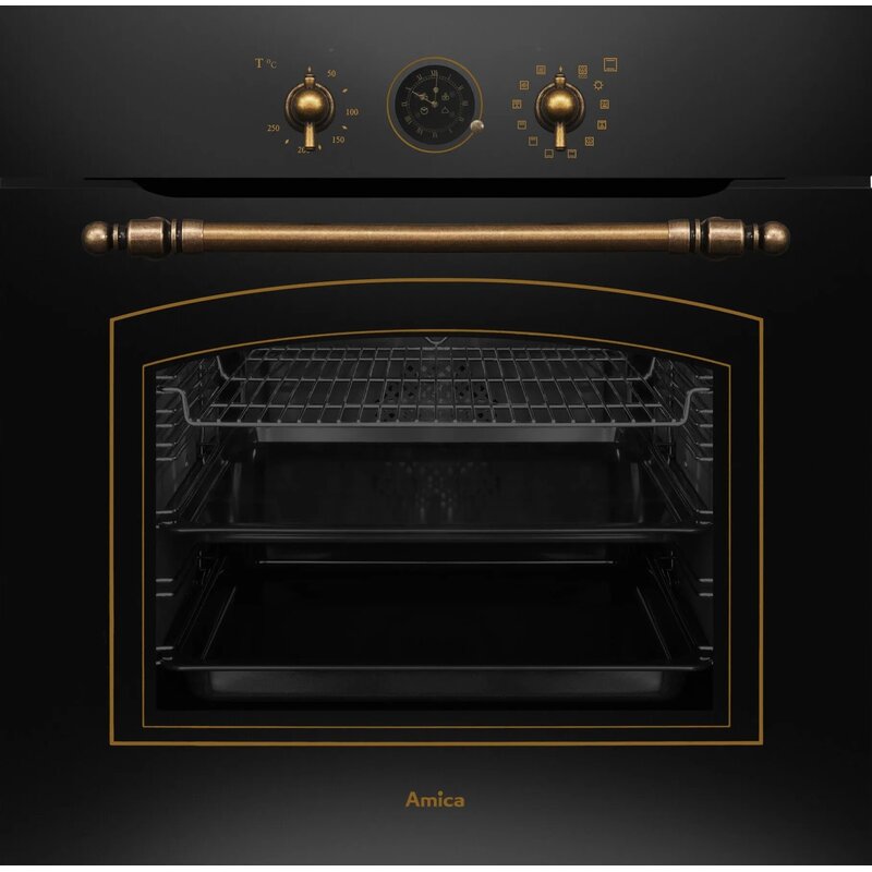 Amica ED17319B Retro Termoobieg Antracyt