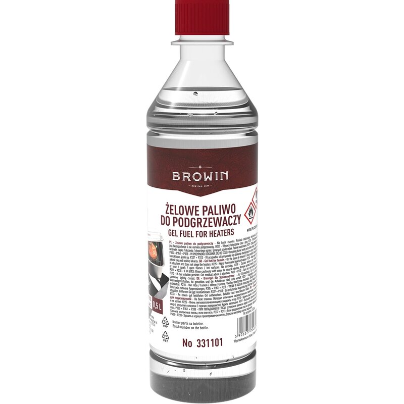 Żelowe paliwo do podgrzewaczy BROWIN 331101 500 ml