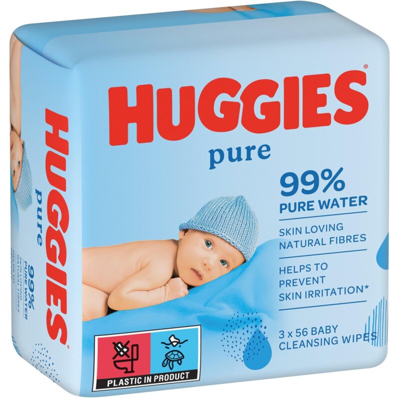 Chusteczki nawilżane HUGGIES Pure (168 szt.)