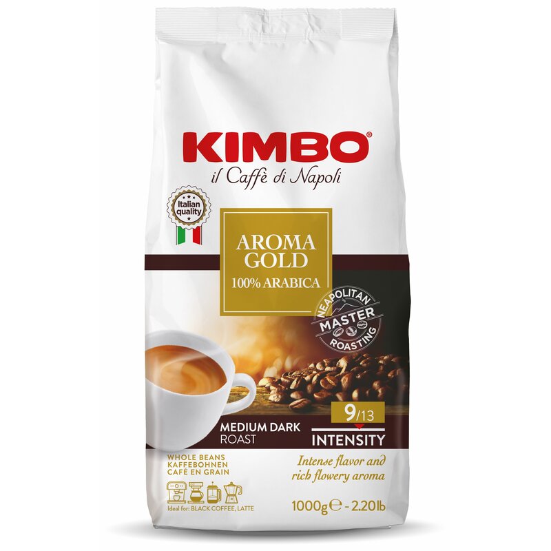 Kawa ziarnista KIMBO Aroma Gold Arabica 1 kg