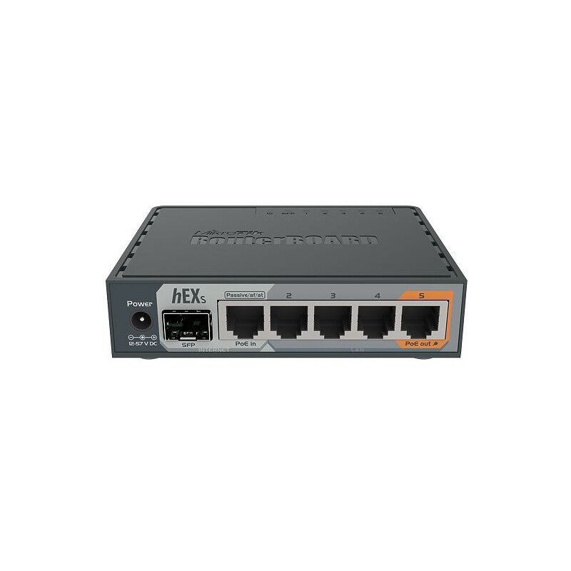 MikroTik hEX S RB760IGS (1xWAN 1xSFP 4xLAN)