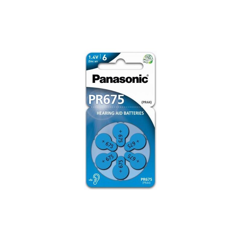 Baterie PR675 PANASONIC (6 szt.)
