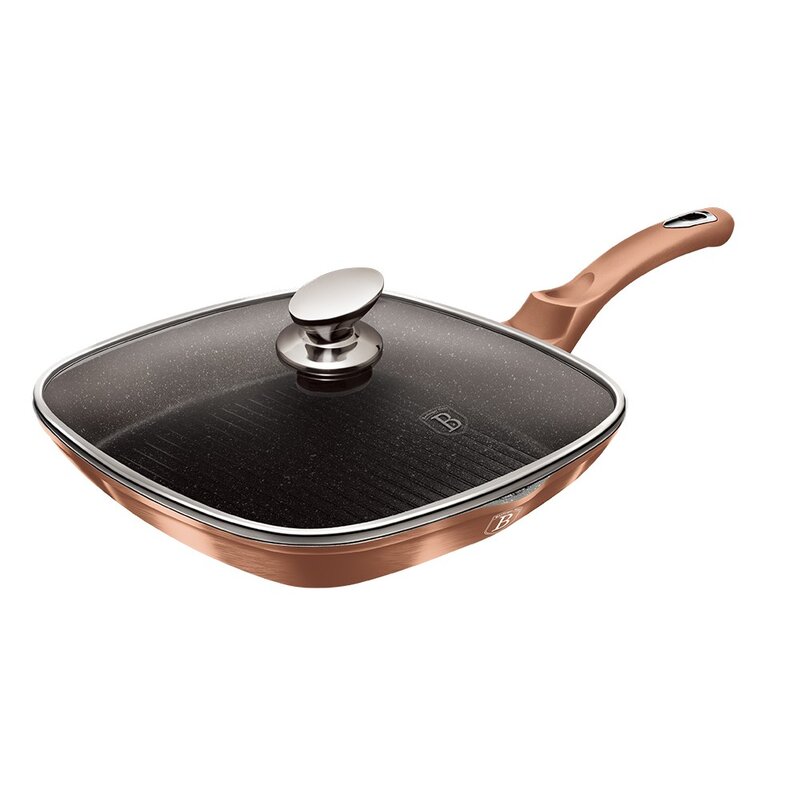 Patelnia grillowa BERLINGER HAUS Metallic Line Rose Gold Edition BH/1610N 28 cm
