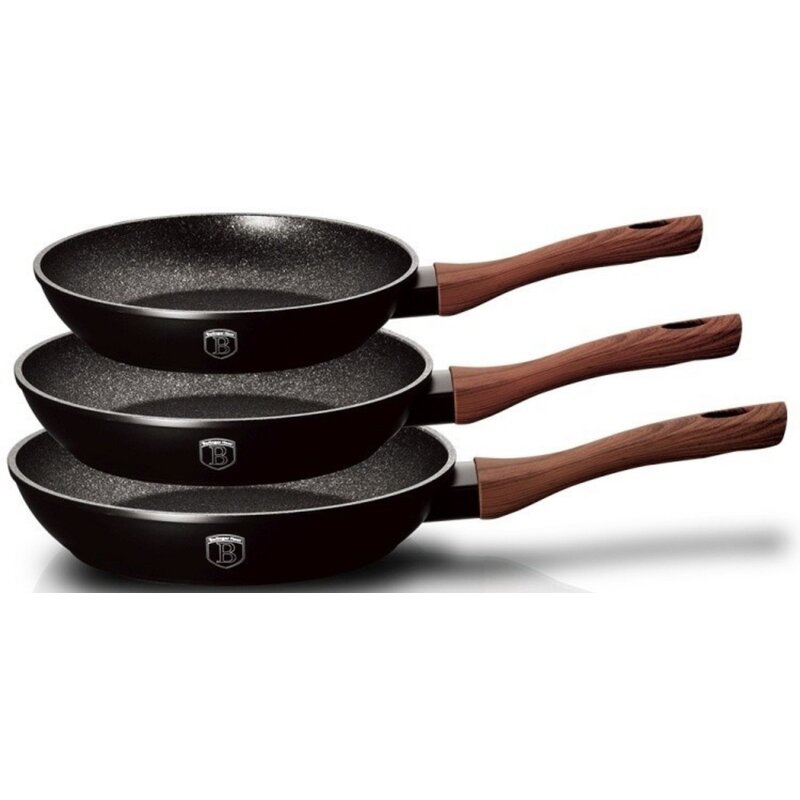 Zestaw patelni BERLINGER HAUS Ebony Rosewood Collection BH/1727 (3 elementy)
