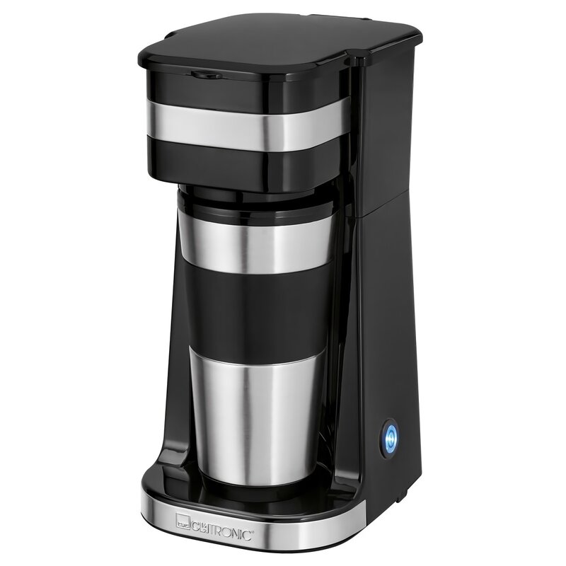 Kawiarka CLATRONIC KA 3733 Czarno-srebrny 400 ml