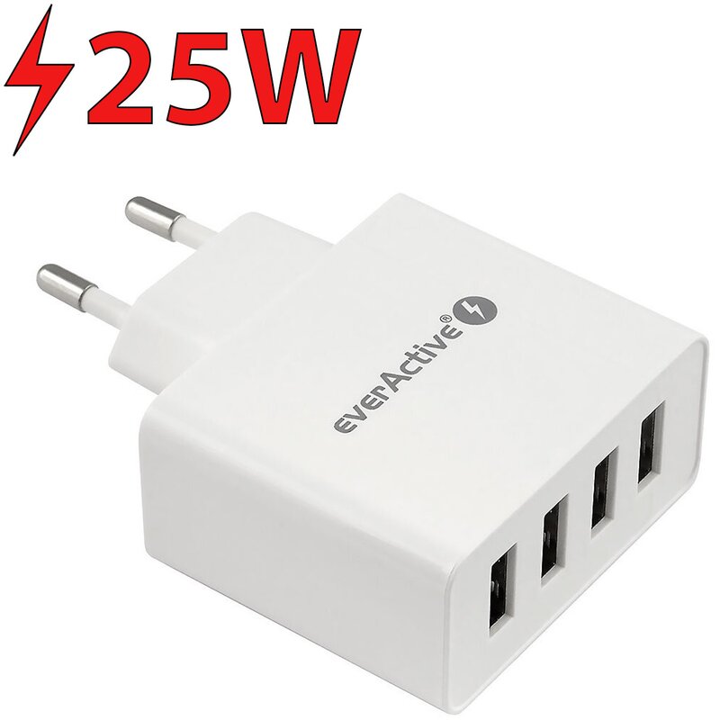 Ładowarka sieciowa EVERACTIVE SC-400 25W Biały ładowarka do telefonu USB