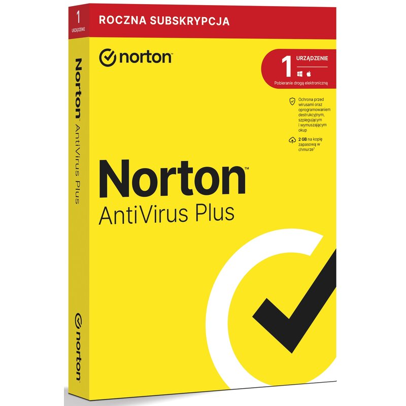 Antywirus NORTON AntiVirus Plus 1 URZĄDZENIE 1 ROK Kod aktywacyjny