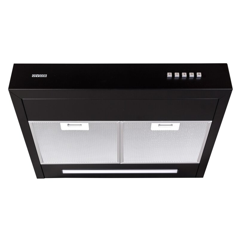 Okap VDB Fat 60 Czarny 348m3/h 65dB klasa D