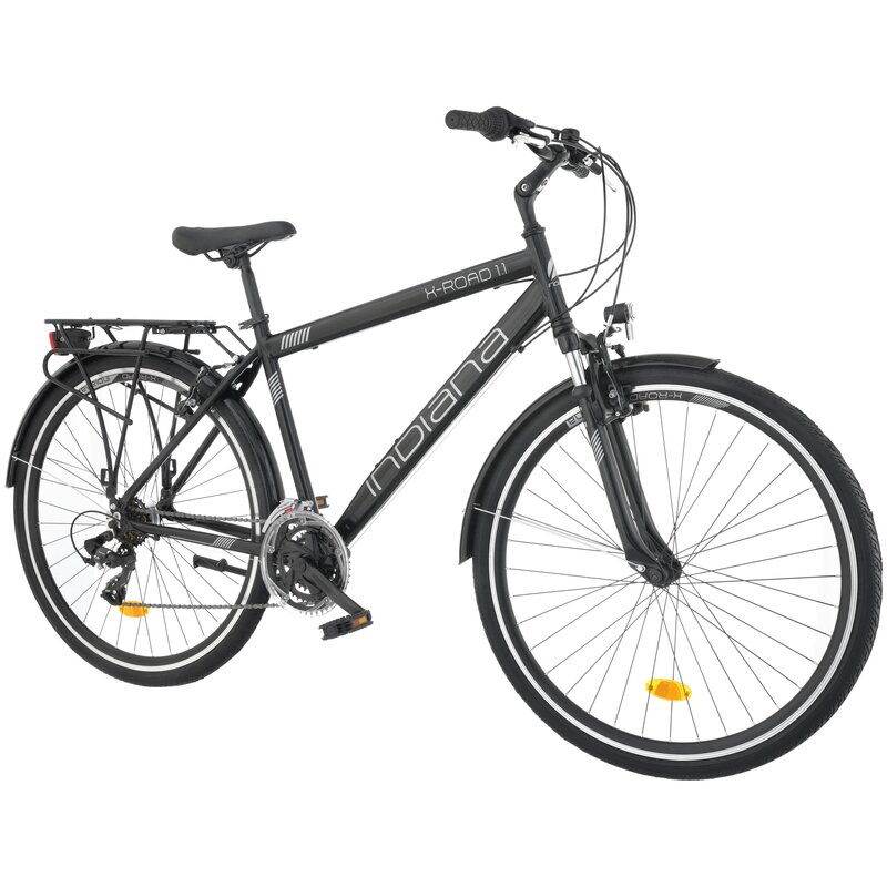 Rower trekkingowy INDIANA X-Road 1.1 M19 28 cali męski Czarny