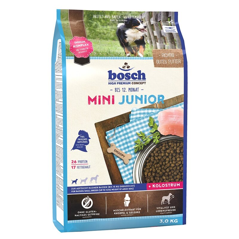 Karma dla psa BOSCH Mini Junior Drób 3 kg