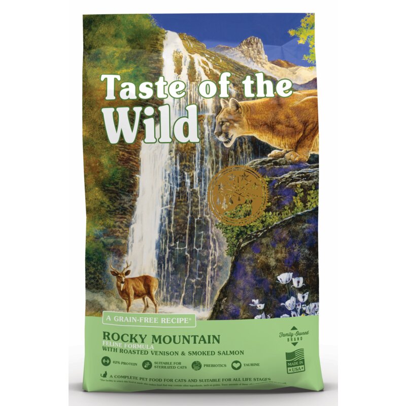Karma dla kota TASTE OF THE WILD Rocky Mountain Jeleń i wędzony łosoś 2 kg