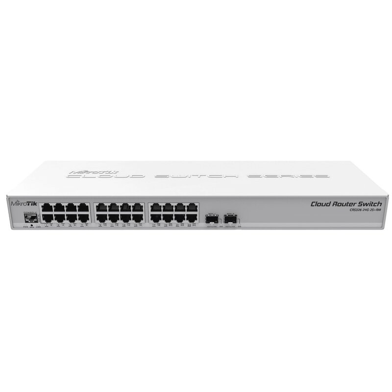 Switch Mikrotik CRS326-24G-2S+RM 26p Managed Gigabit/10G