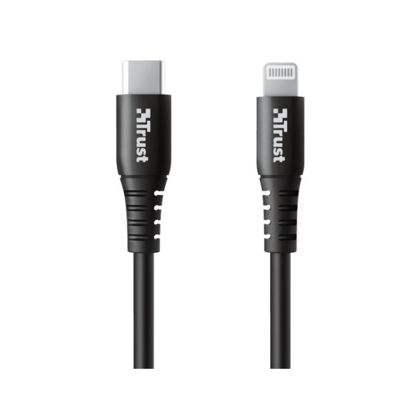 Kabel USB-C - Lightning TRUST Ndura 1m Czarny