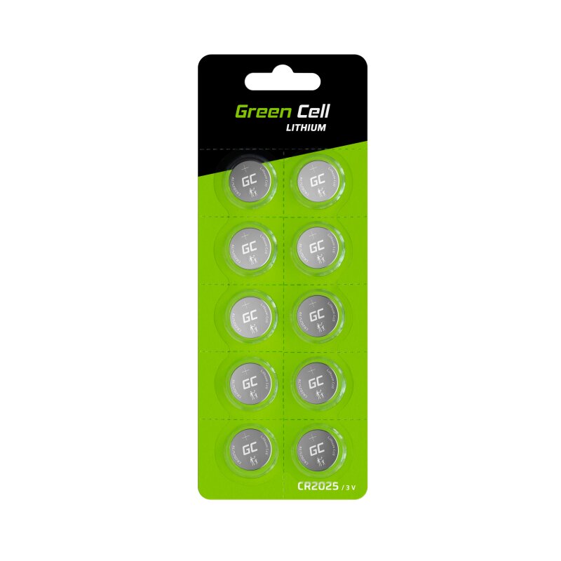 Green Cell XCR04 CR2025 10szt.