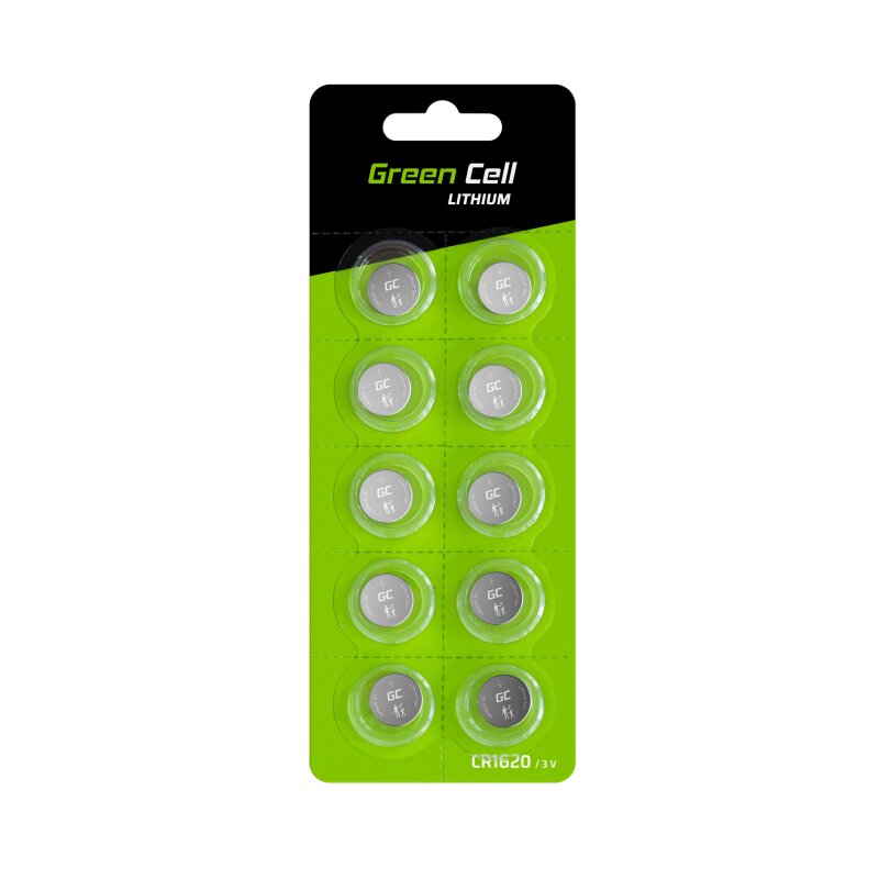 Baterie CR1620 GREENCELL Lithium (10 szt.)