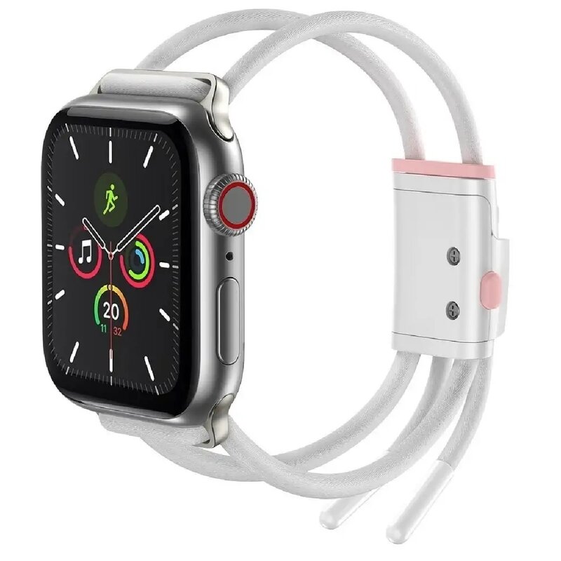 Pasek BASEUS do Apple Watch do koperty 38/40mm Biało-różowy
