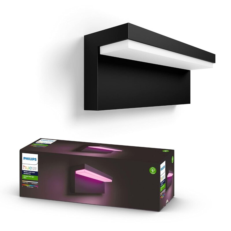 Philips Hue White and Colour Ambiance Nyro Wall Lantern