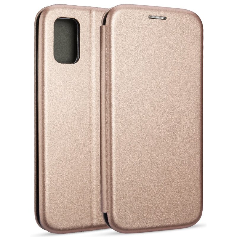 Etui BOOK MAGNETIC do Samsung Galaxy A41 Różowo-złoty