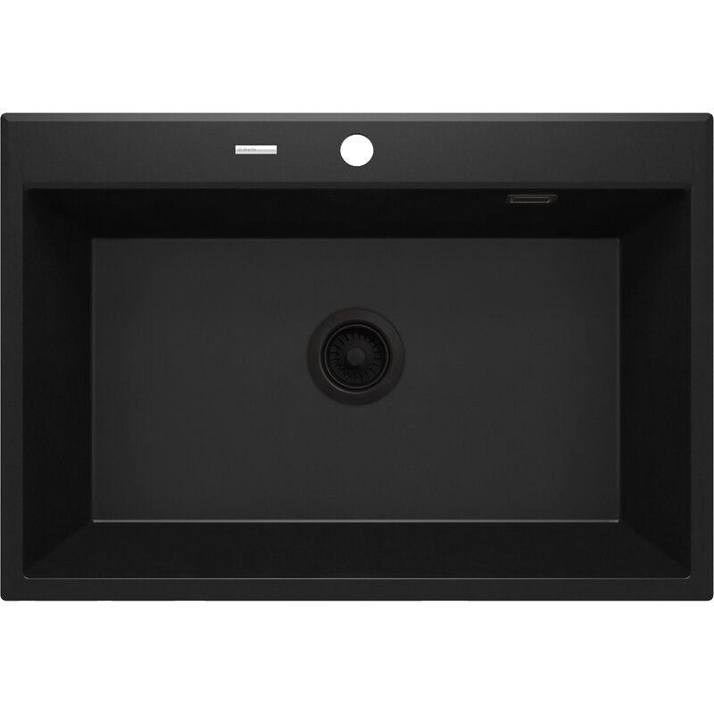 Zlewozmywak jednokomorowy DEANTE Eridan ZQE N103 Nero 52x70