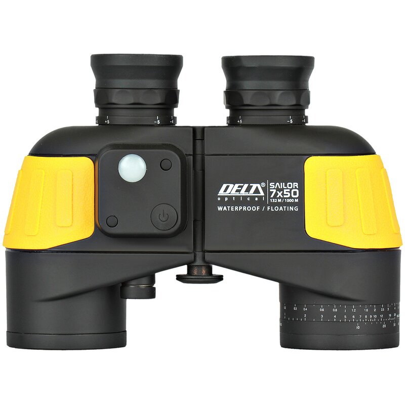 Lornetka wodoszczelna z dalmierzem i kompasem DELTA OPTICAL Sailor 7x50 C1, 7-krotne zbliżenie