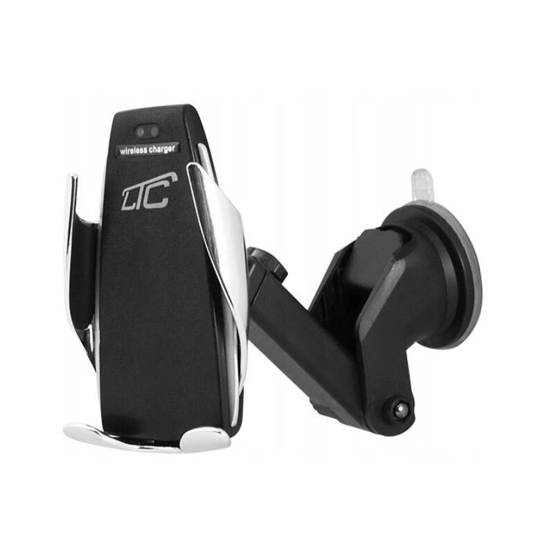 Uchwyt na telefon LTC LXAS26 z ładowarką indukcyjną Czarno-srebrny