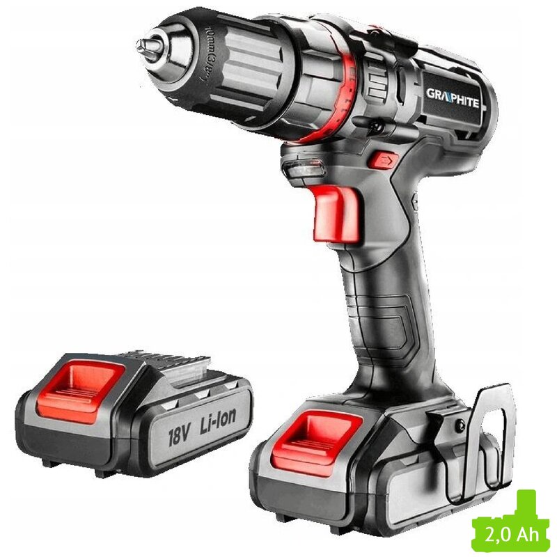 Wiertarko-wkrętarka GRAPHITE Energy+ 58G006-SET2 zestaw akumulatorów