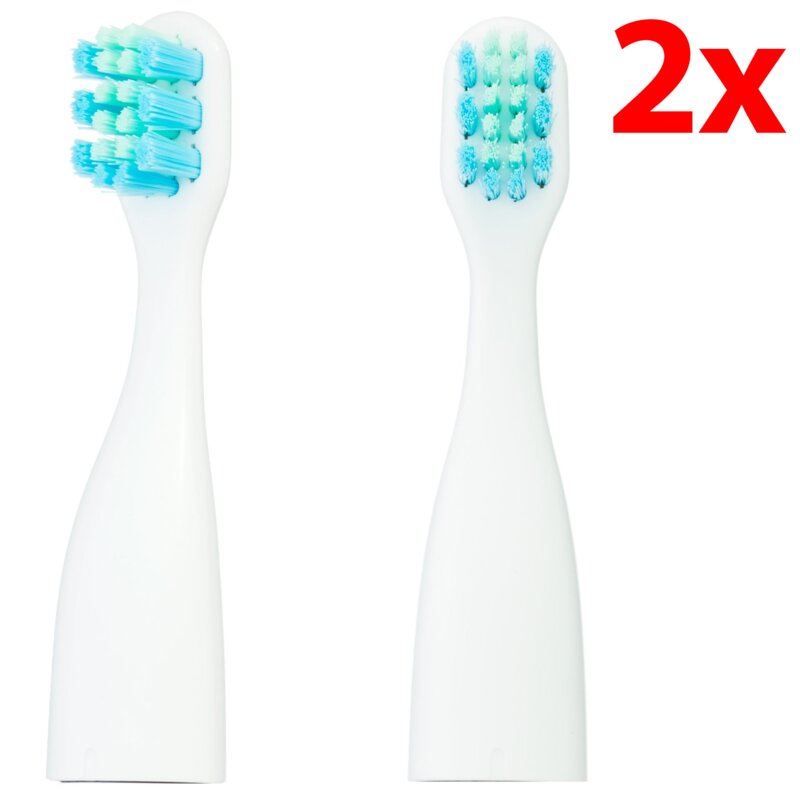 Oryginalna końcówka do szczoteczki VITAMMY Tooth Friends Niebiesko-zielony (2 szt.) (Idealna dla dzieci)