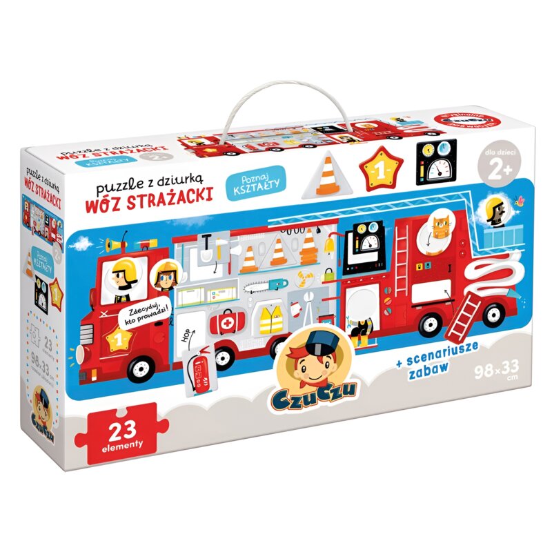 Puzzle CZUCZU Puzzle z dziurką Wóz strażacki (23 elementy)