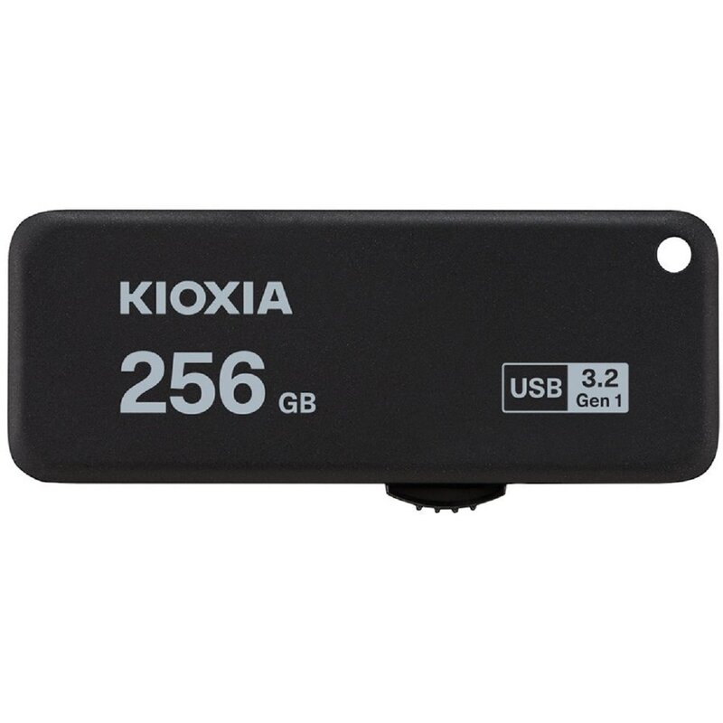 Pendrive KIOXIA TransMemory U365 256GB, USB 3.2 Gen. 1 (USB 3.0), Odczyt 150 Mb/s Czarny