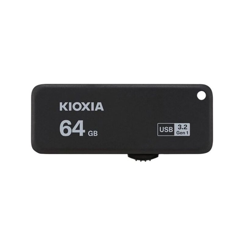 Pendrive KIOXIA TransMemory U365 64GB, USB 3.2 Gen. 1 (USB 3.0), Odczyt 150 Mb/s Czarny
