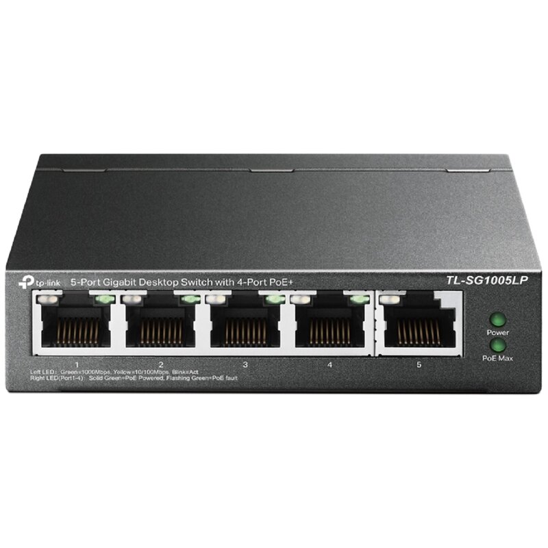 Switch TP-LINK TL-SG1005LP Gigabit Ethernet, 5 portów, Funkcja PoE