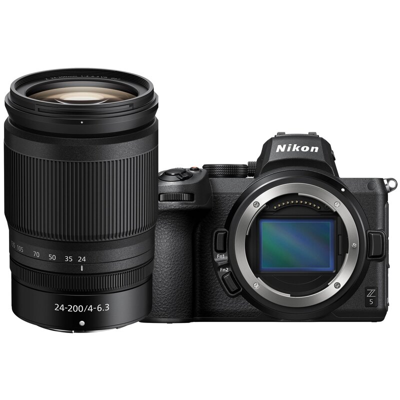 Aparat bezlusterkowy NIKON Z5 Czarny + Obiektyw Nikkor Z 24-200 mm f/4-6.3 VR, Full Frame, 24.3Mpix, UHD 4K, EXPEED 6