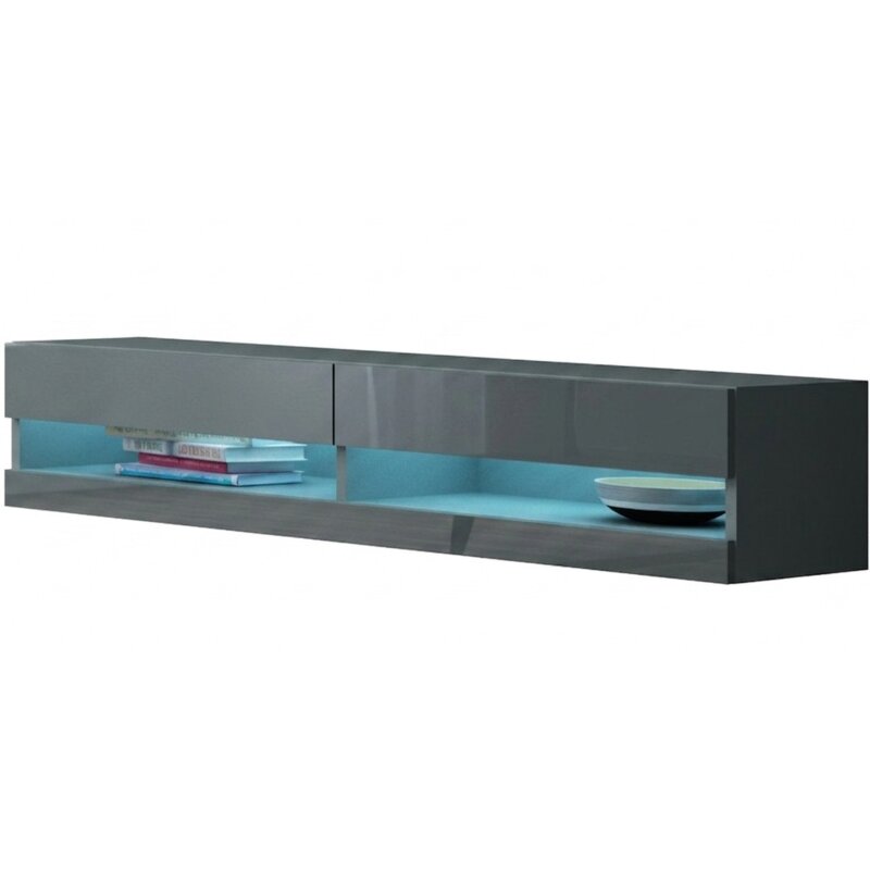Szafka RTV CAMA MEBLE Vigo 140 New Szary