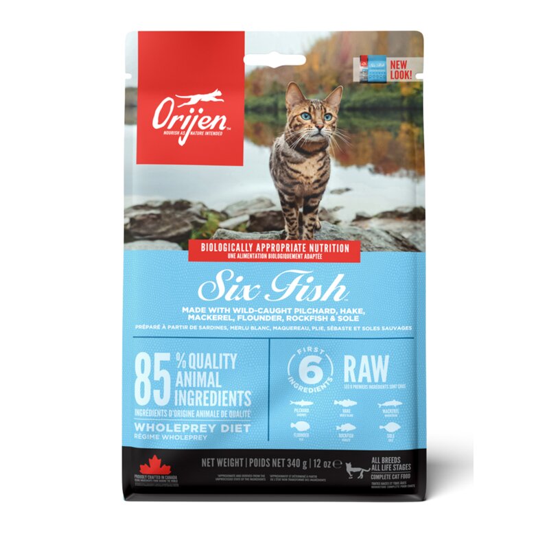 Karma dla kota ORIJEN Six Fish Cat 340 g