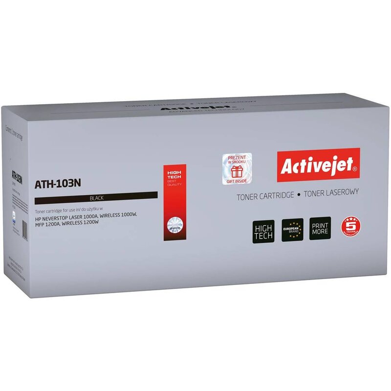 Activejet ATH-103N Toner do drukarki HP, Zamiennik HP 103A W1103A;  Supreme; 2500 stron; czarny.