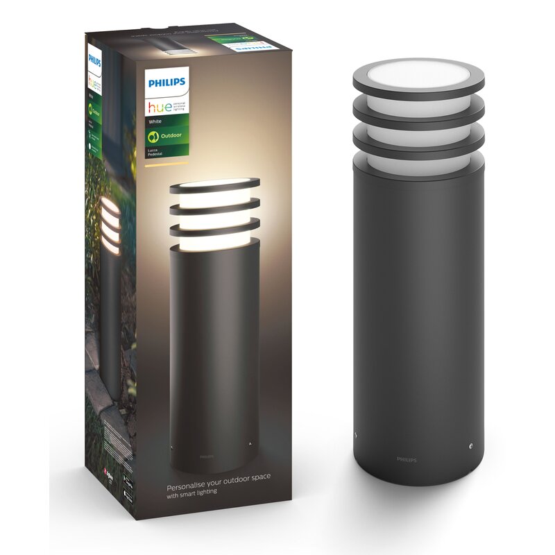 Philips Lucca Hue Pedestal Anthractive 17402/93/P0