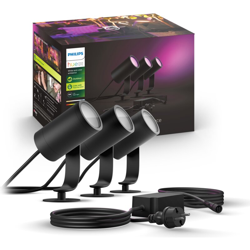 Philips Lily Hue Spike Black 17414/30/P7