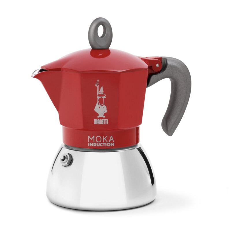 Bialetti kawiarka New Moka Induction 6tz czerwona