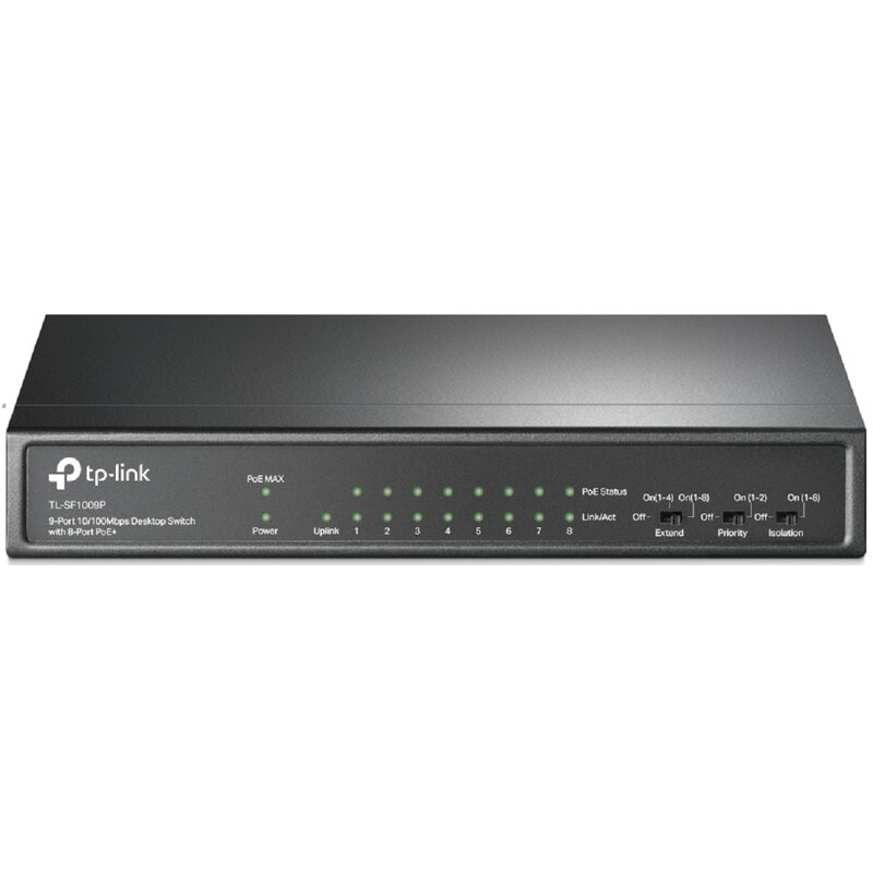 Switch TP-LINK TL-SF1009P Fast Ethernet, 9 portów, Funkcja PoE