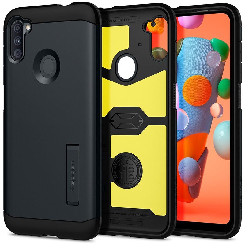 Etui SPIGEN Tough Armor do Samsung Galaxy M11 Grafitowy