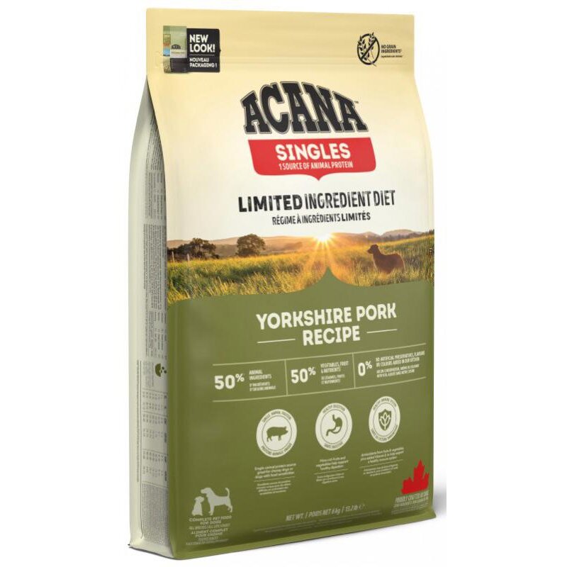 Karma dla psa ACANA Singles Yorkshire Wieprzowina 6 kg