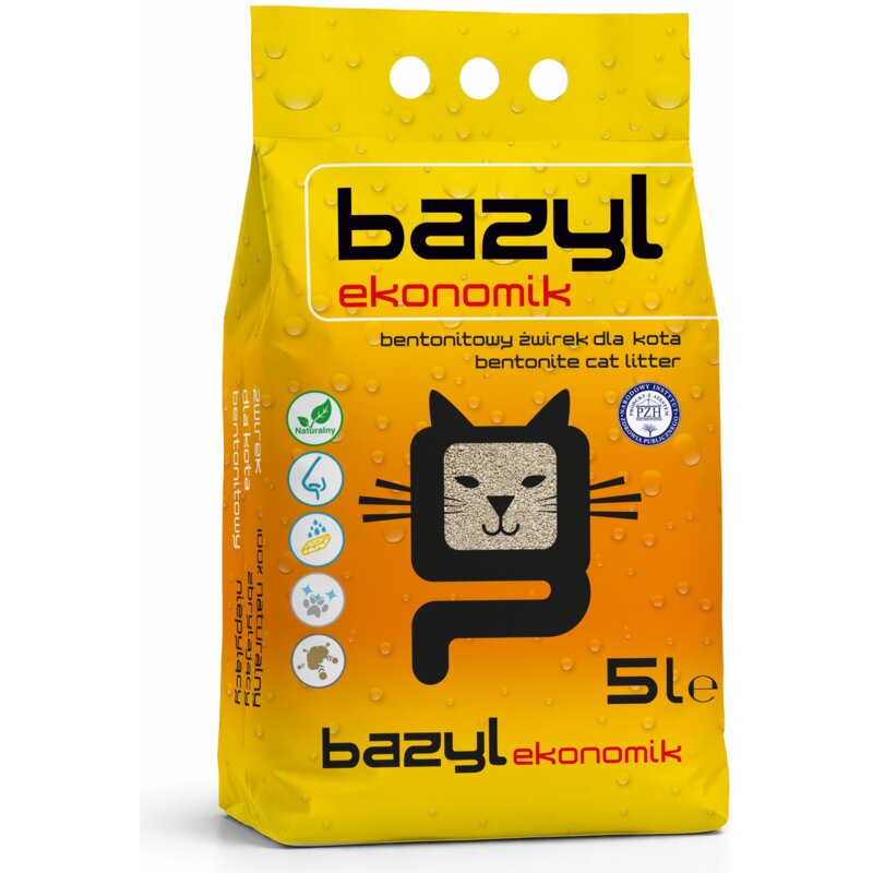 Żwirek dla kota BAZYL Ekonomik 5 L