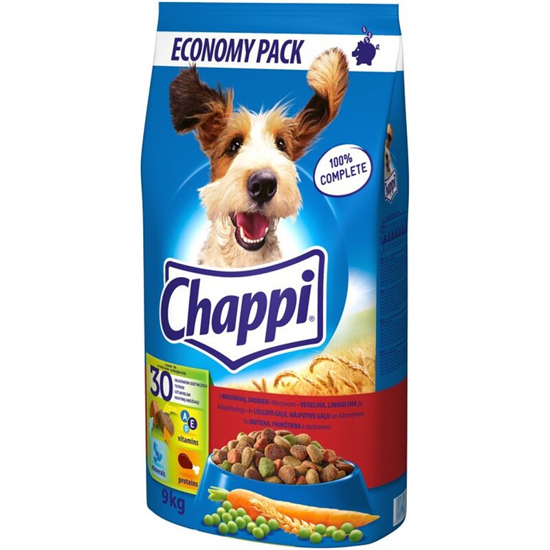 Karma dla psa CHAPPI Wołowina i drób 9 kg