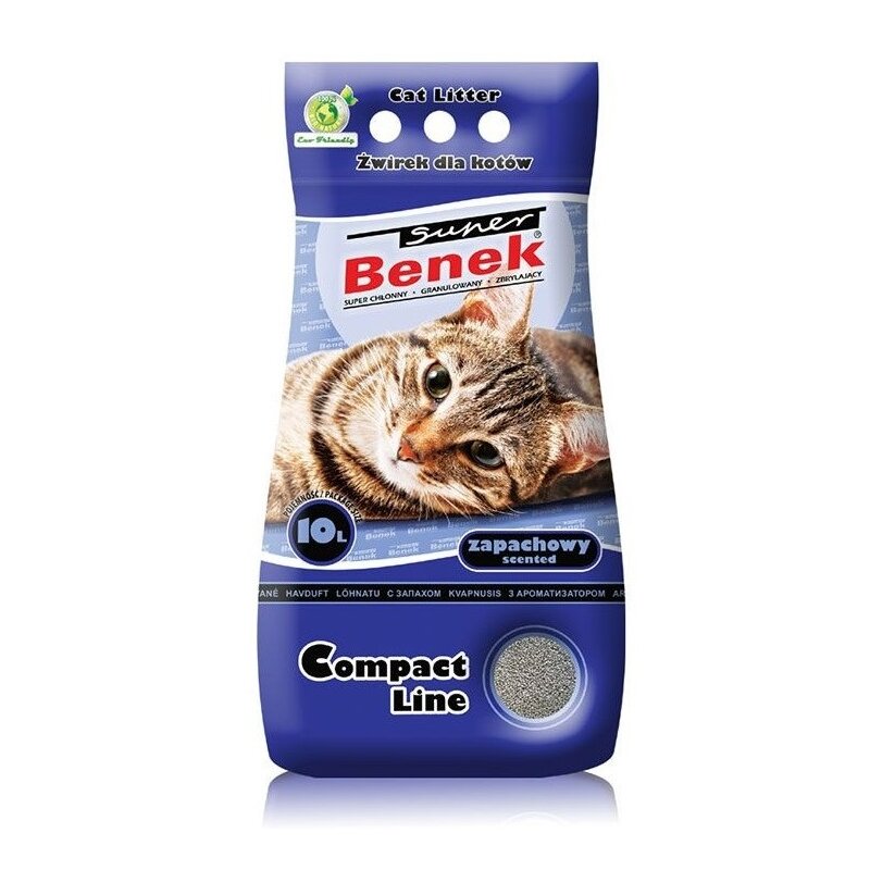 Żwirek dla kota SUPER BENEK Compact Line Bryza Morska 10 L