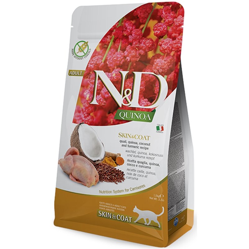 Karma dla kota FARMINA N&D Quinoa Skin & Coat Quail 5 kg